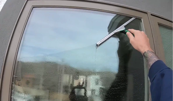 Window cleaning Visalia - squeegee close up